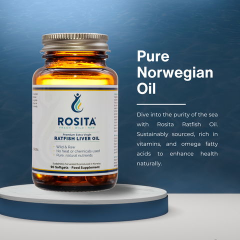 Rosita Ratfish Liver Oil Softgels — råkallpressad norsk leverolja med alkylglyceroler