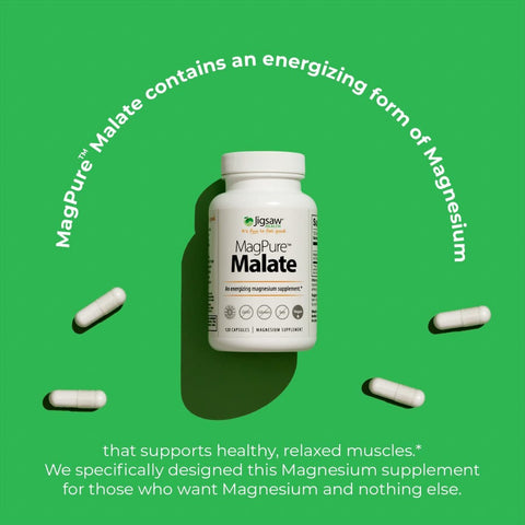 Jigsaw Health MagPure Malate 120 Capsules - Naturshopen.se