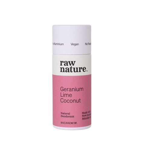 Raw Nature - Natural Deodorant - Geranium Lime - Naturshopen.se