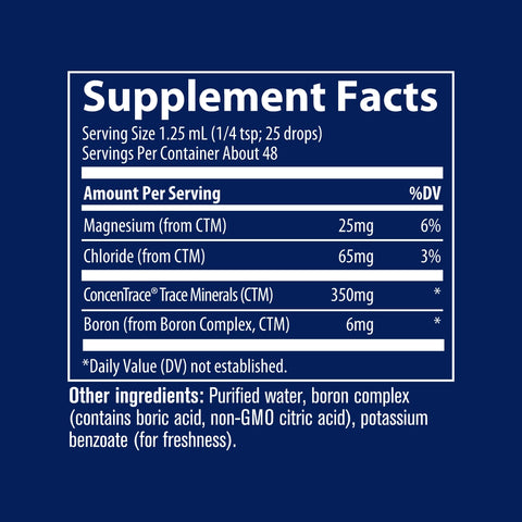 Trace Minerals Liquid Ionic Boron 6mg