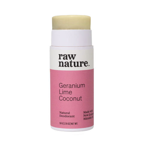 Raw Nature - Natural Deodorant - Geranium Lime