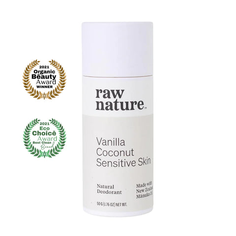 Raw Nature Natural Deodorant - Vanilla, Coconut