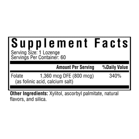 Folinic Acid Lozenge 60 Lozenges