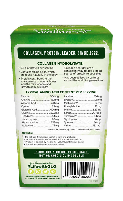 Great Lakes Wellness - Collagen Hydrolyzate Sticks (10 pack) 