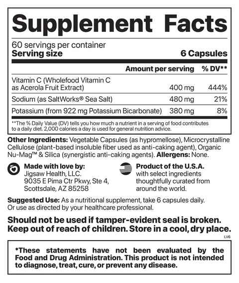 Jigsaw Adrenal Cocktail + Wholefood Vitamin C Kapslar - Naturshopen.se