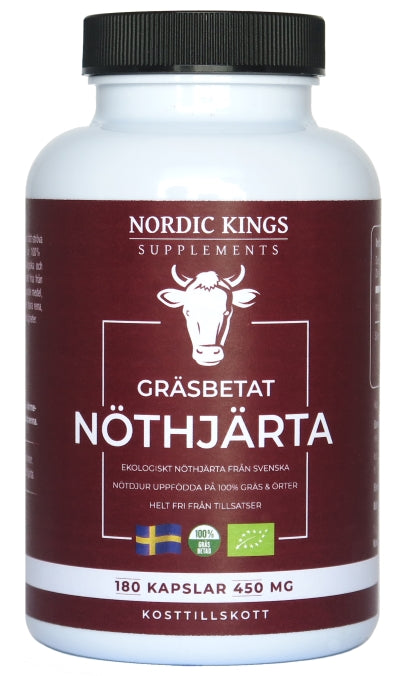 Nordic Kings Grass-fed & Organic Beef Heart Capsules