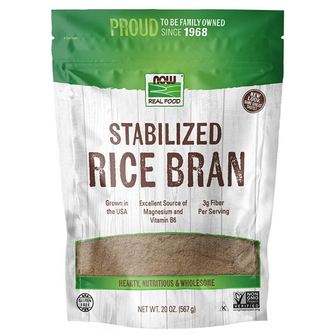 Now Foods Real Food Stabilized Rice Bran 567g