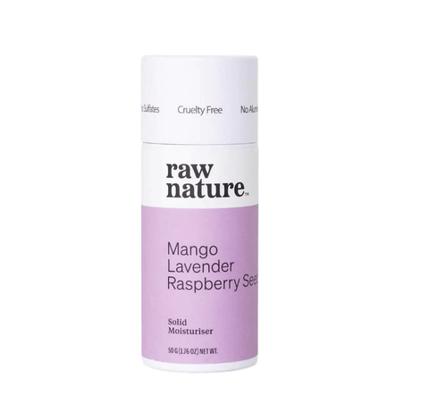 Raw Nature - Solid Moisturiser Mango Lavender Raspberry Seed - Naturshopen.se