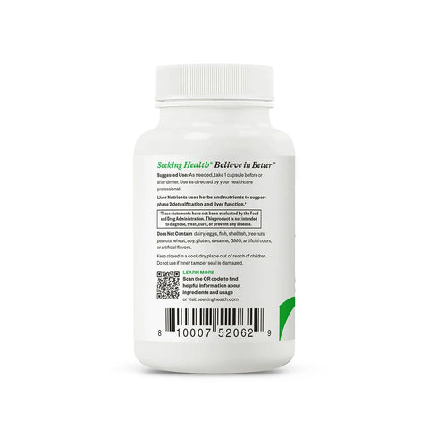 Seeking Health Liver Nutrients 60 Capsules - Naturshopen.se